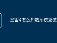 黑鲨4怎么卸载系统重装-路由网