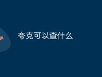 夸克可以查什么-路由网