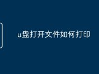 u盘打开文件如何打印-路由网