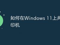 如何在Windows 11上共享打印机-路由网