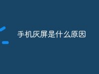 手机灰屏是什么原因-路由网