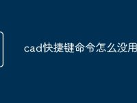 cad快捷键命令怎么没用了-路由网
