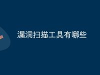漏洞扫描工具有哪些-路由网