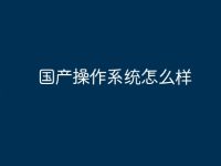 国产操作系统怎么样-路由网