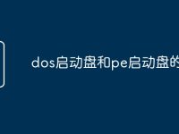 dos启动盘和pe启动盘的区别-路由网