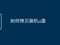 如何拷贝装机u盘-路由网