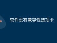 软件没有兼容性选项卡-路由网