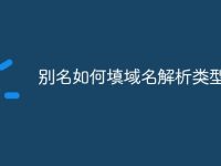 别名如何填域名解析类型-路由网