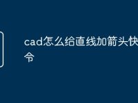 cad怎么给直线加箭头快捷命令-路由网