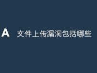 文件上传漏洞包括哪些-路由网
