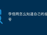 学信网怎么知道自己的报告编号-路由网