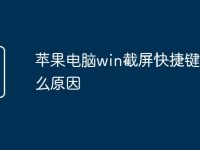 苹果电脑win截屏快捷键是什么原因-路由网