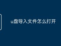 u盘导入文件怎么打开-路由网