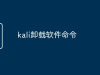 kali卸载软件命令-路由网
