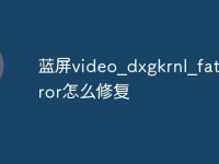 蓝屏video_dxgkrnl_fatal_error怎么修复-路由网