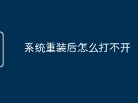 系统重装后怎么打不开-路由网