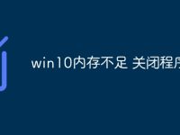 win10内存不足 关闭程序-路由网