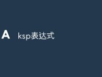 ksp表达式-路由网
