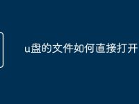 u盘的文件如何直接打开-路由网