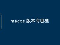 macos 版本有哪些-路由网