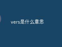 vers是什么意思-路由网