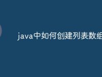 java中如何创建列表数组-路由网