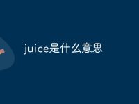 juice是什么意思-路由网