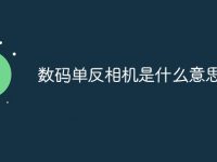 数码单反相机是什么意思-路由网