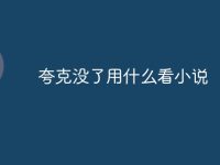 夸克没了用什么看小说-路由网