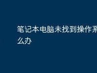 笔记本电脑未找到操作系统怎么办-路由网