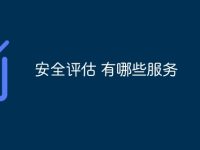 安全评估 有哪些服务-路由网