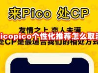 picopico个性化推荐怎么取消-路由网