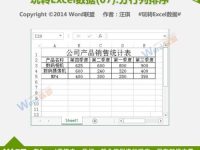 Excel中数据按行和按列排序的方法-路由网