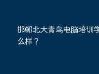 邯郸北大青鸟电脑培训学校怎么样?-路由网