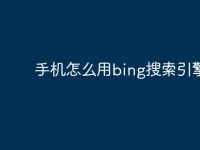 手机怎么用bing搜索引擎-路由网