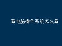 看电脑操作系统怎么看-路由网