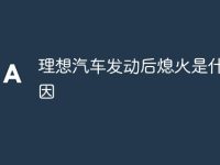理想汽车发动后熄火是什么原因-路由网