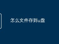 怎么文件存到u盘-路由网