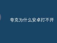 夸克为什么安卓打不开-路由网