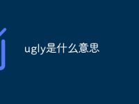 ugly是什么意思-路由网