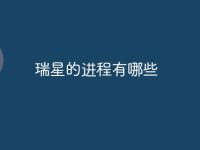 瑞星的进程有哪些-路由网