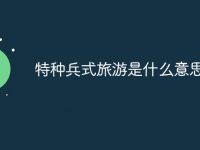 特种兵式旅游是什么意思-路由网