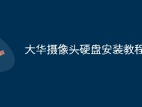大华摄像头硬盘安装教程-路由网
