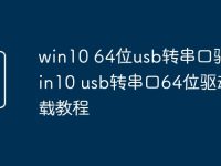 win10 64位usb转串口驱动 win10 usb转串口64位驱动下载教程-路由网