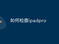 如何检查ipadpro-路由网
