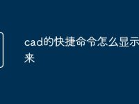 cad的快捷命令怎么显示不出来-路由网