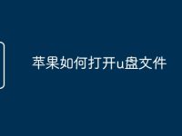 苹果如何打开u盘文件-路由网