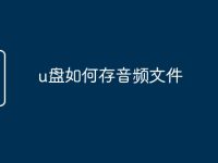 u盘如何存音频文件-路由网