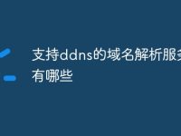支持ddns的域名解析服务商有哪些-路由网