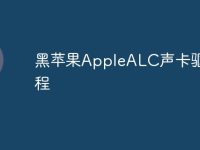 黑苹果AppleALC声卡驱动教程-路由网